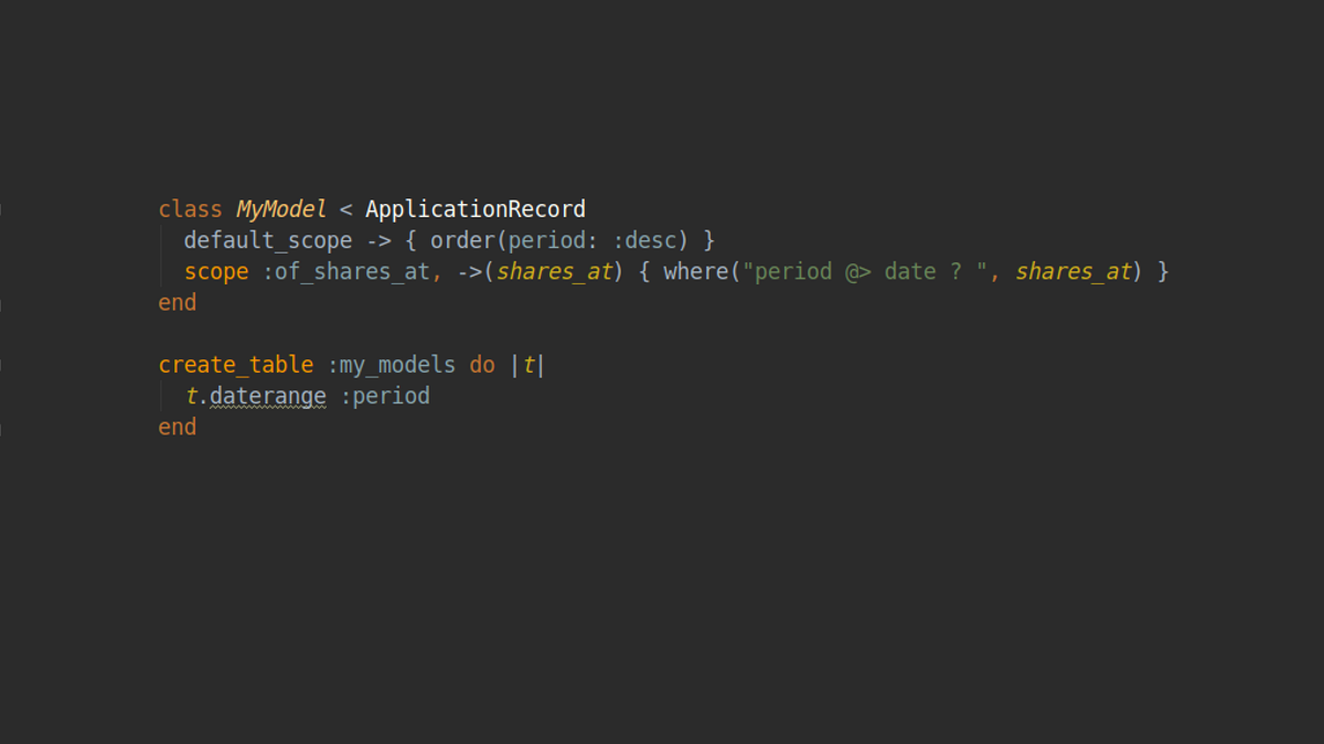 Rails code