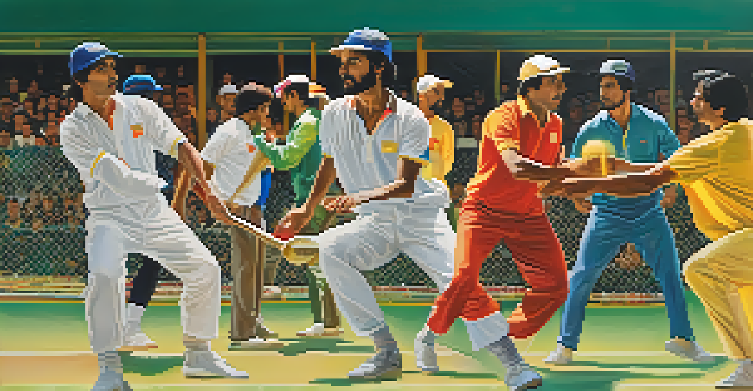 A collage showcasing different variants of pelota with players in action and cultural backgrounds.