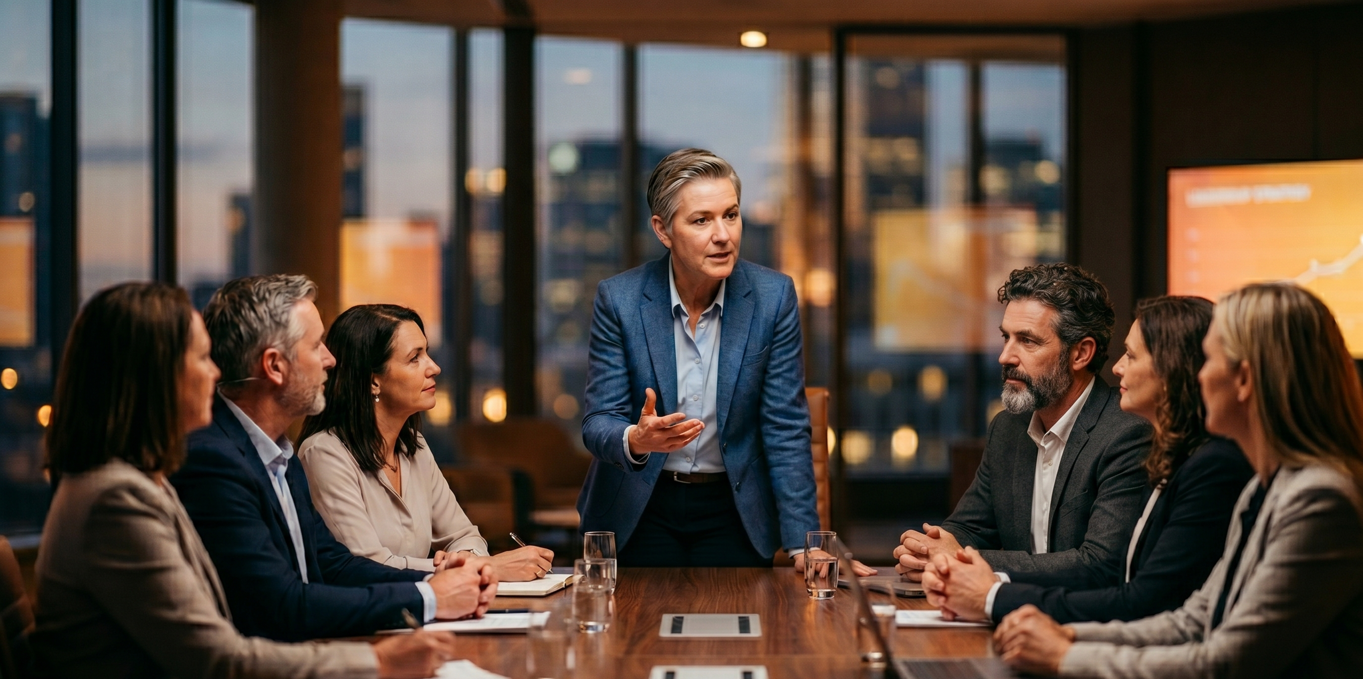 speaking to the board of directors