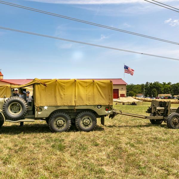 Vehicle with Flag