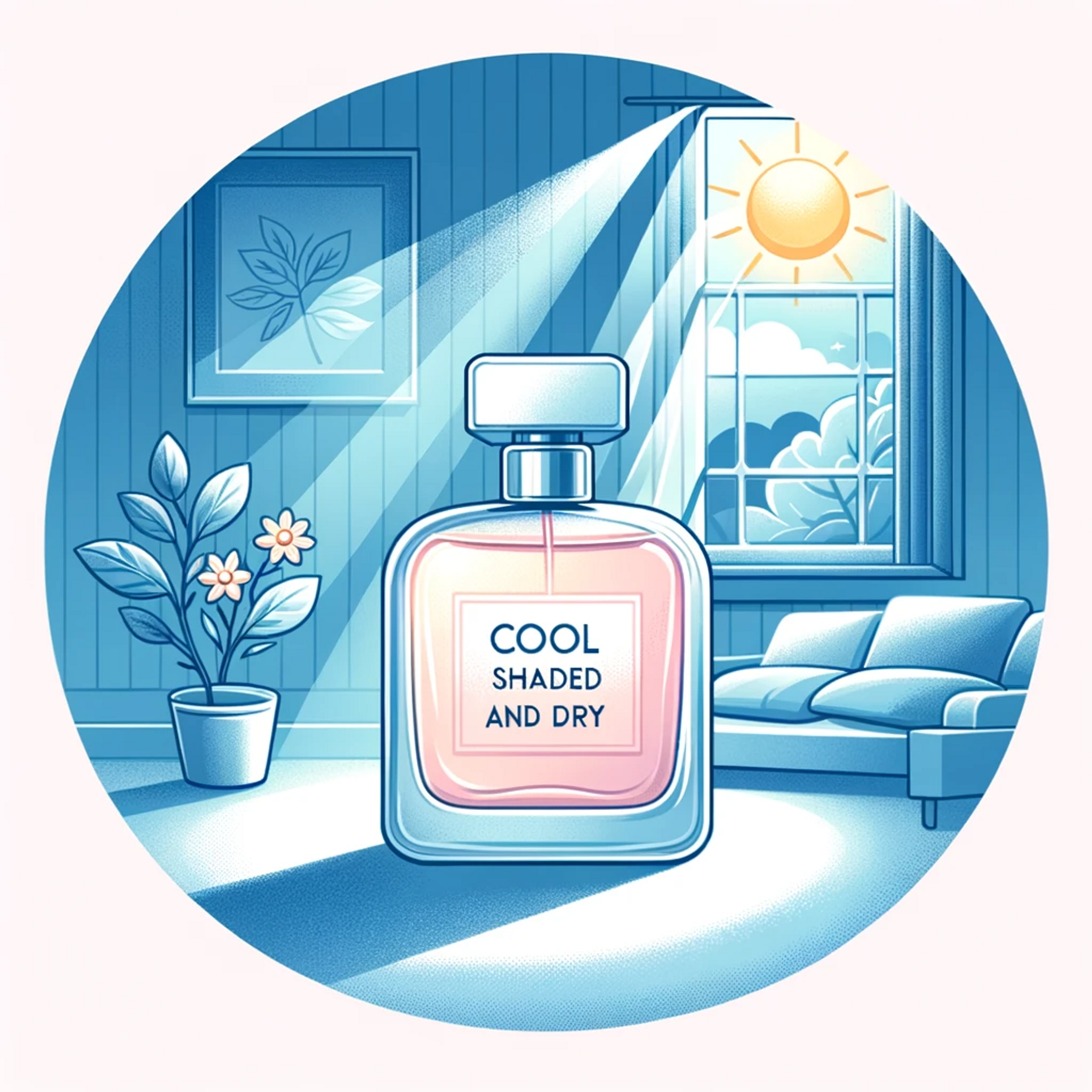 Store perfume on cool and dark place