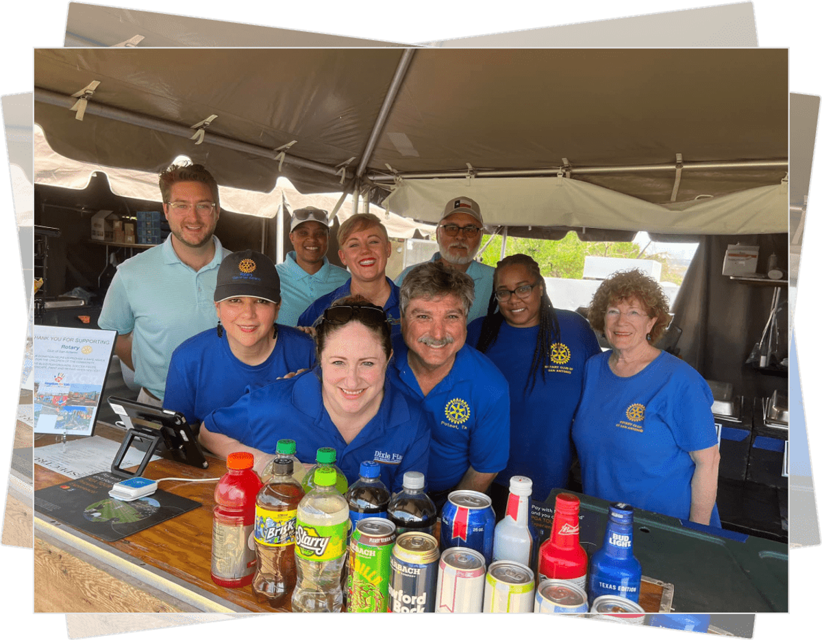 Rising Leaders volunteering at the Valero Texas Open