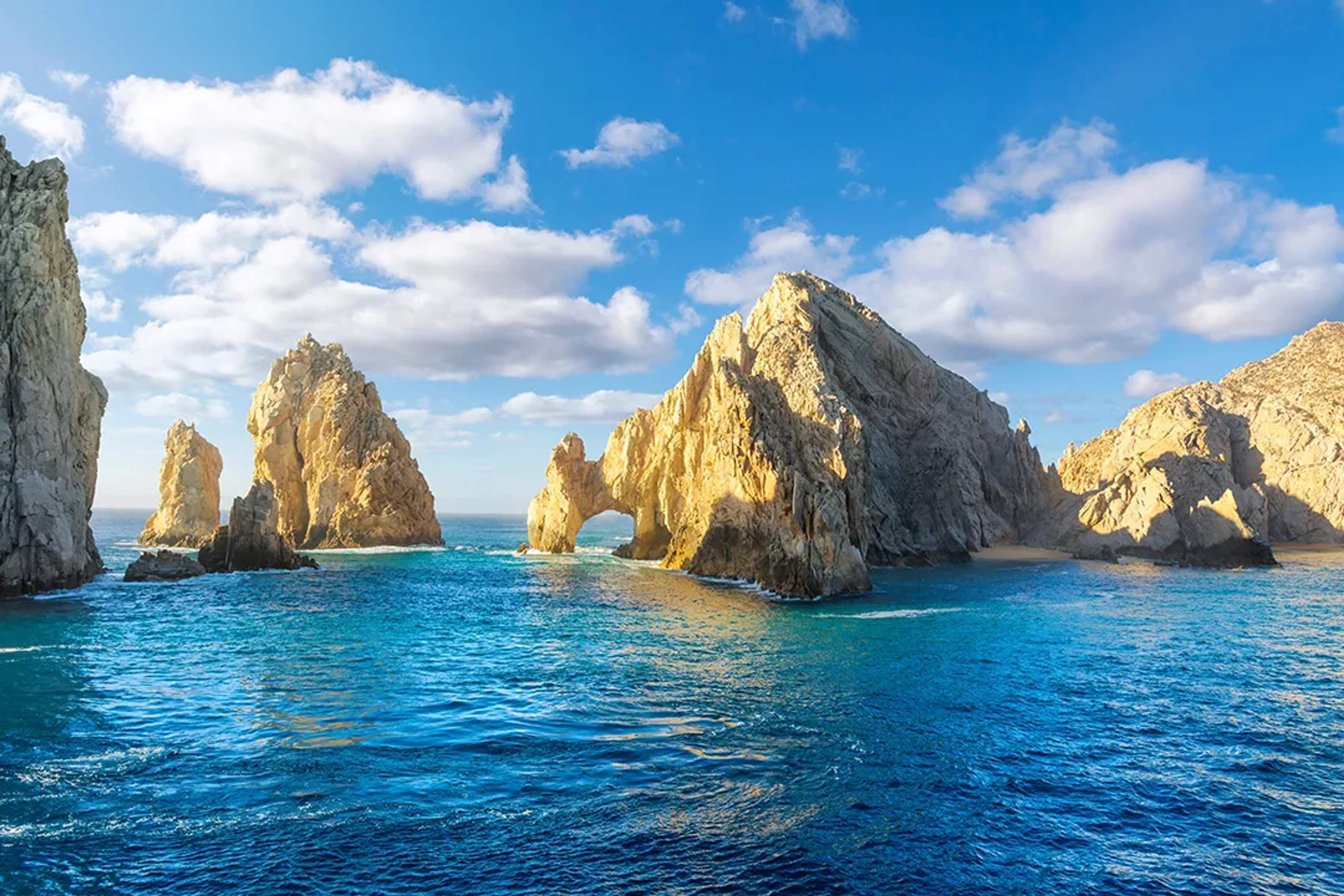 Cabo San Lucas Arch at Land’s End during a scenic boat tour with turquoise waters and iconic rock formations
