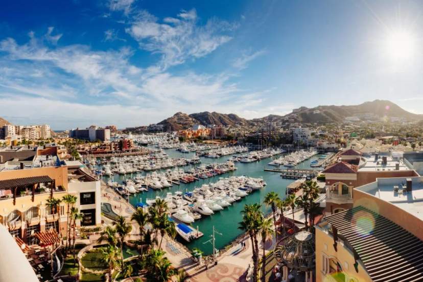 View of Cabo marina