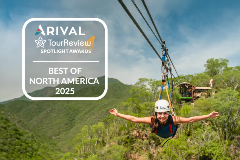 Zipline adventure in Cabo with Cabo Adventures, named a Top 10 Tour Operator in North America 2025