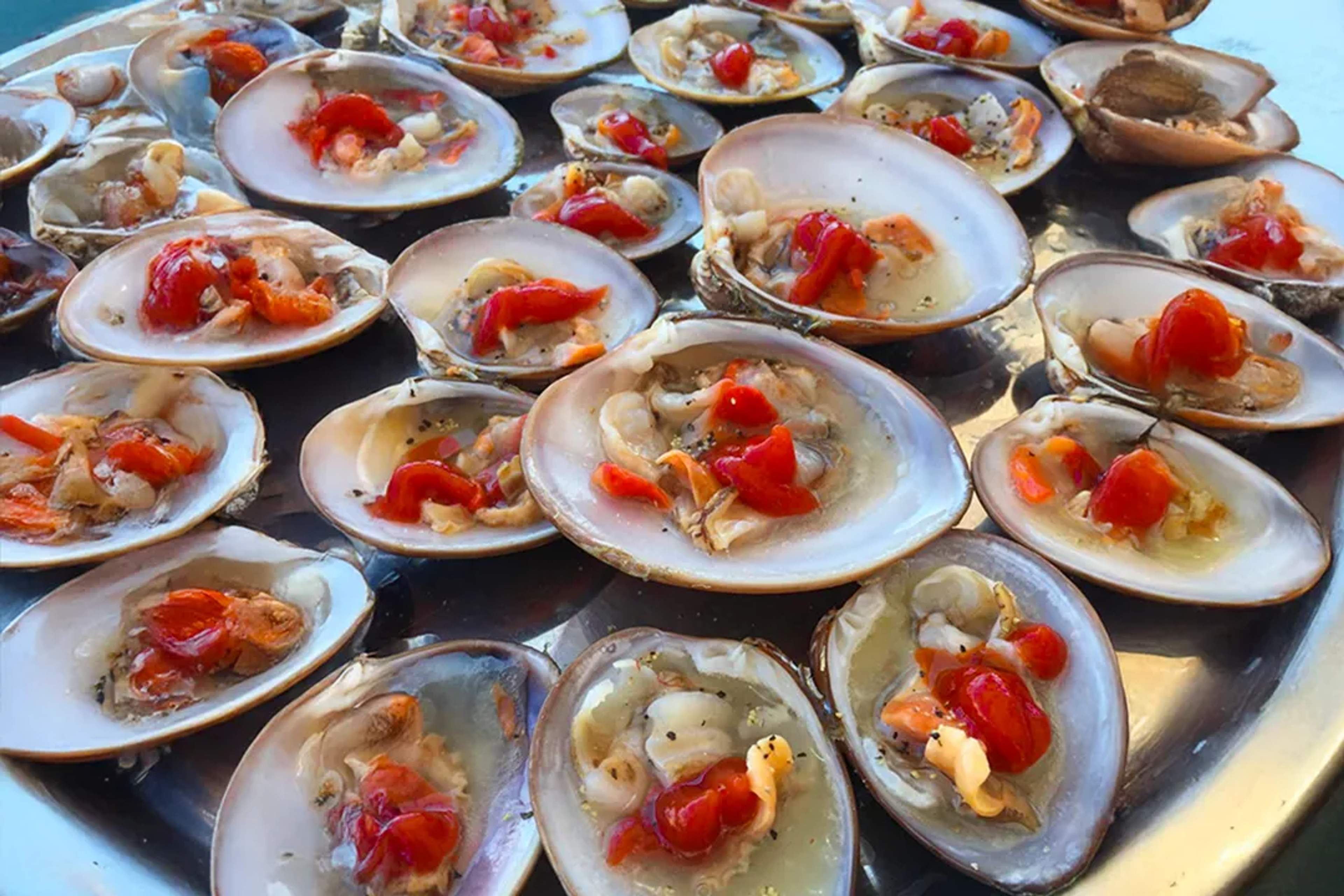 Fresh chocolata clams served Baja style, a classic seafood dish enjoyed on La Paz culinary tours