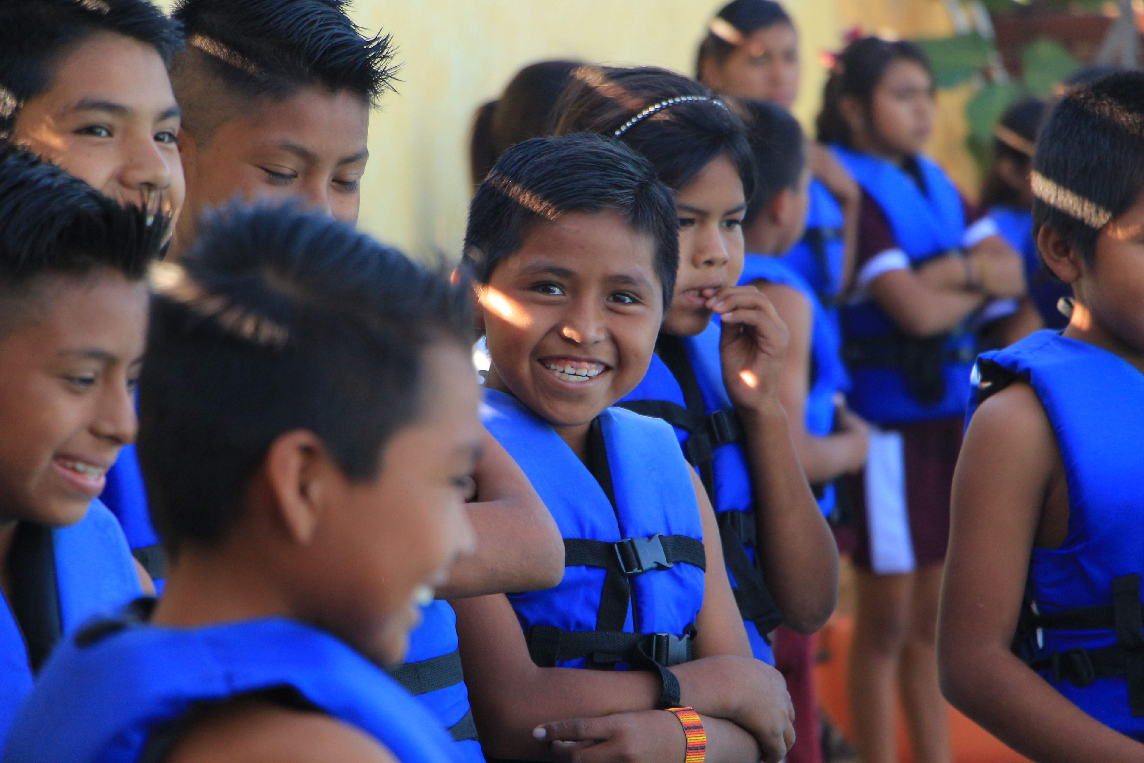 Niños en un programa educacional