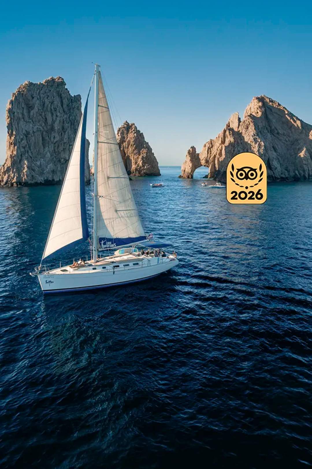 Cabo Sailing tour near the Arch of Cabo San Lucas.