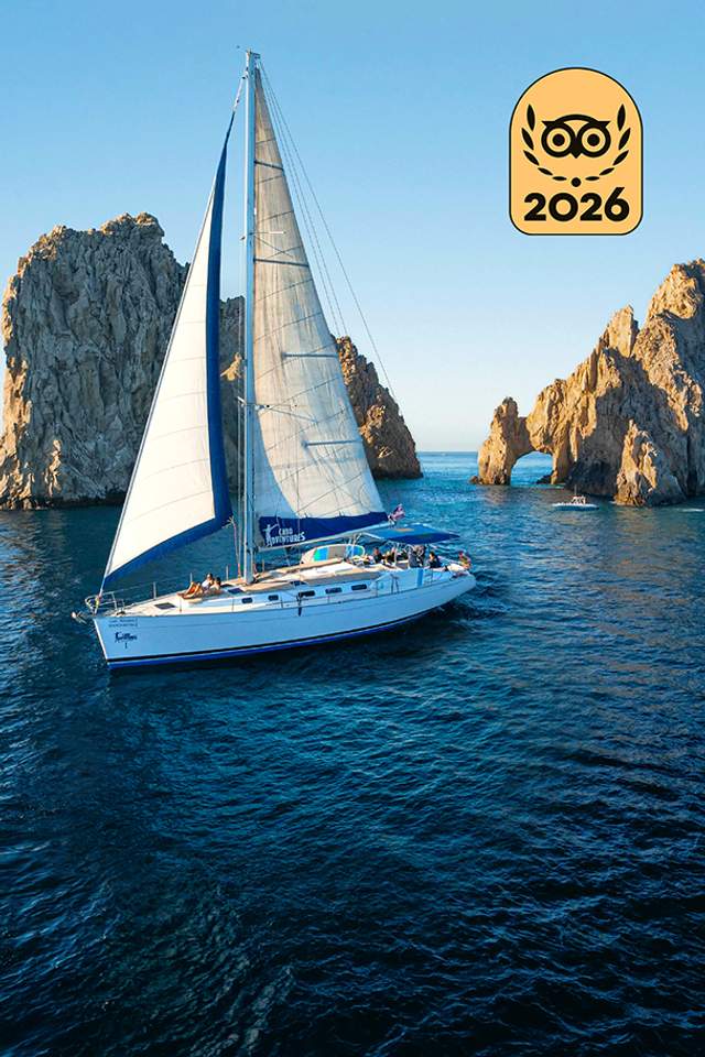 Cabo Sailing tour near the Arch of Cabo San Lucas.