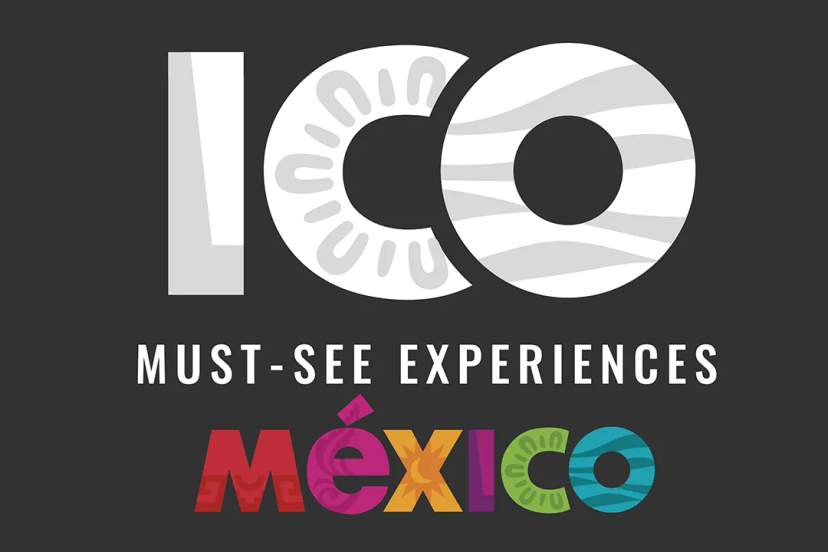 100 Imperdibles Mexico tourism award logo recognizing top must do travel experiences across Mexico