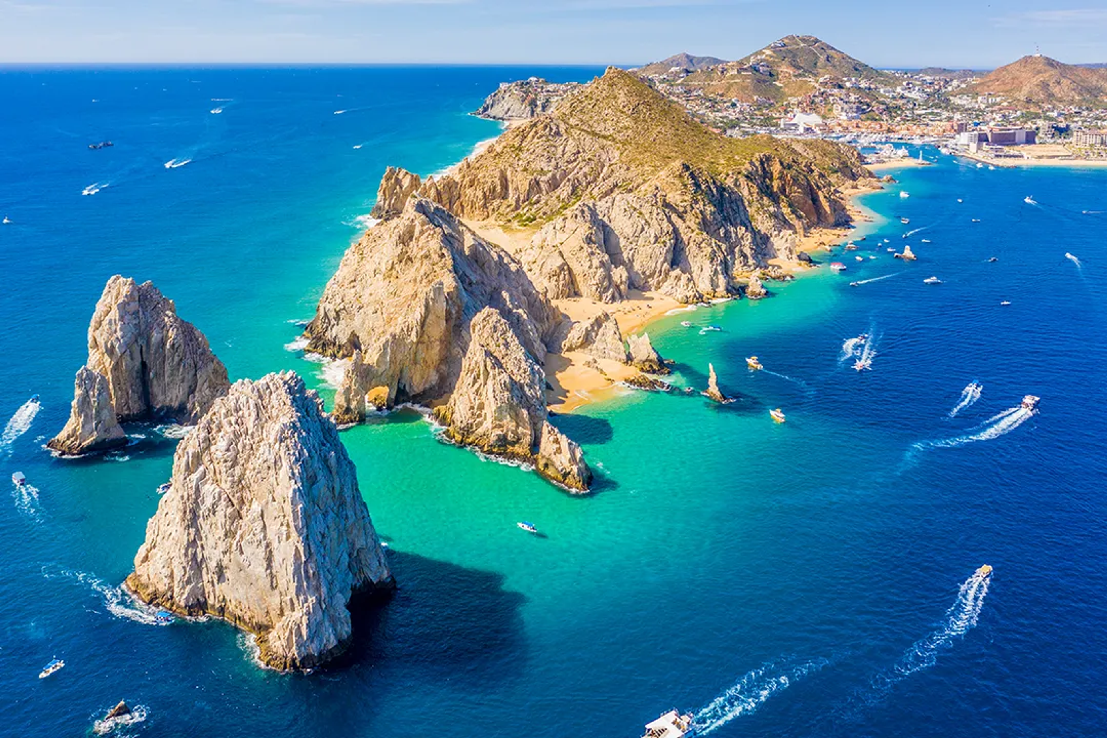 Panoramic view of Sea of Cortes, Cabo