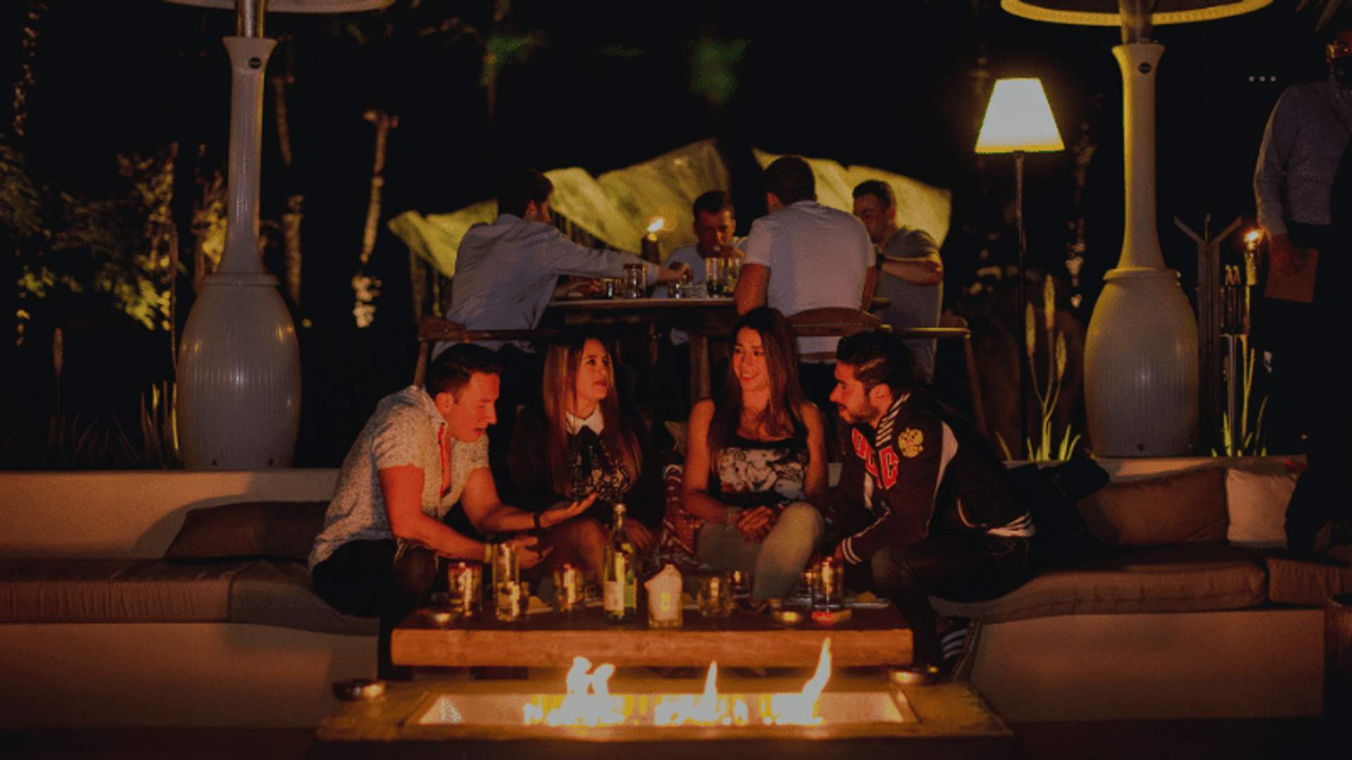 Bomfire with friends