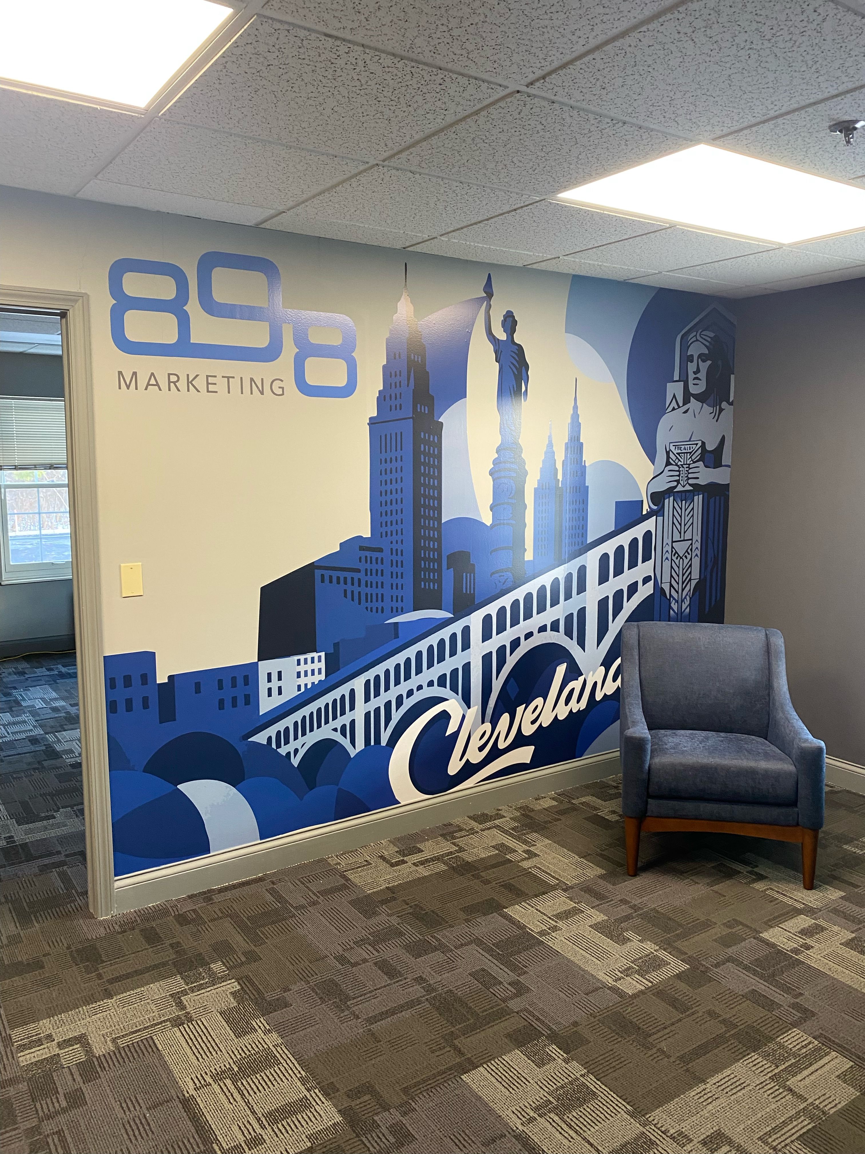 898 marketing hudson office wall decal