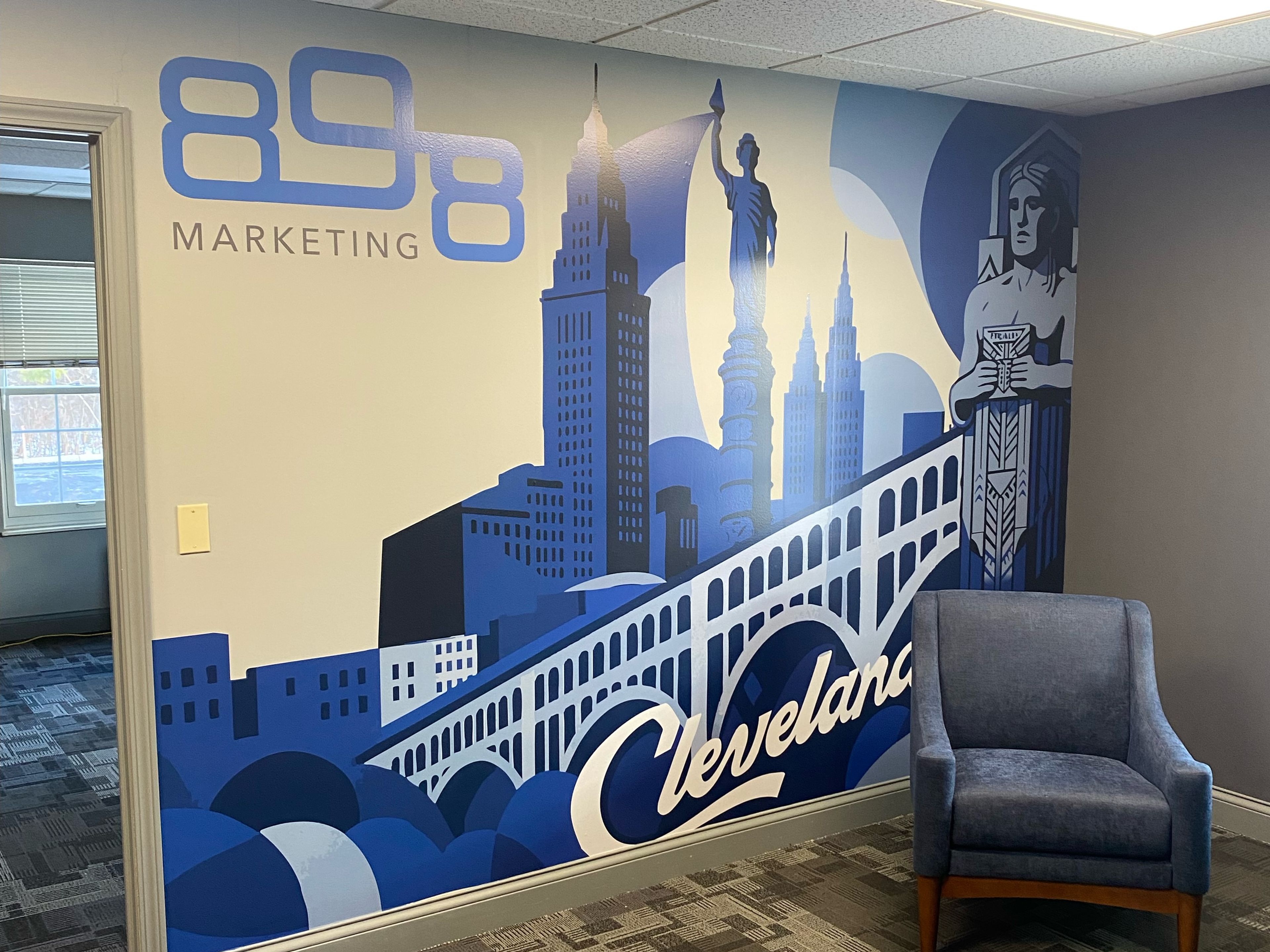 898 marketing hudson office wall decal