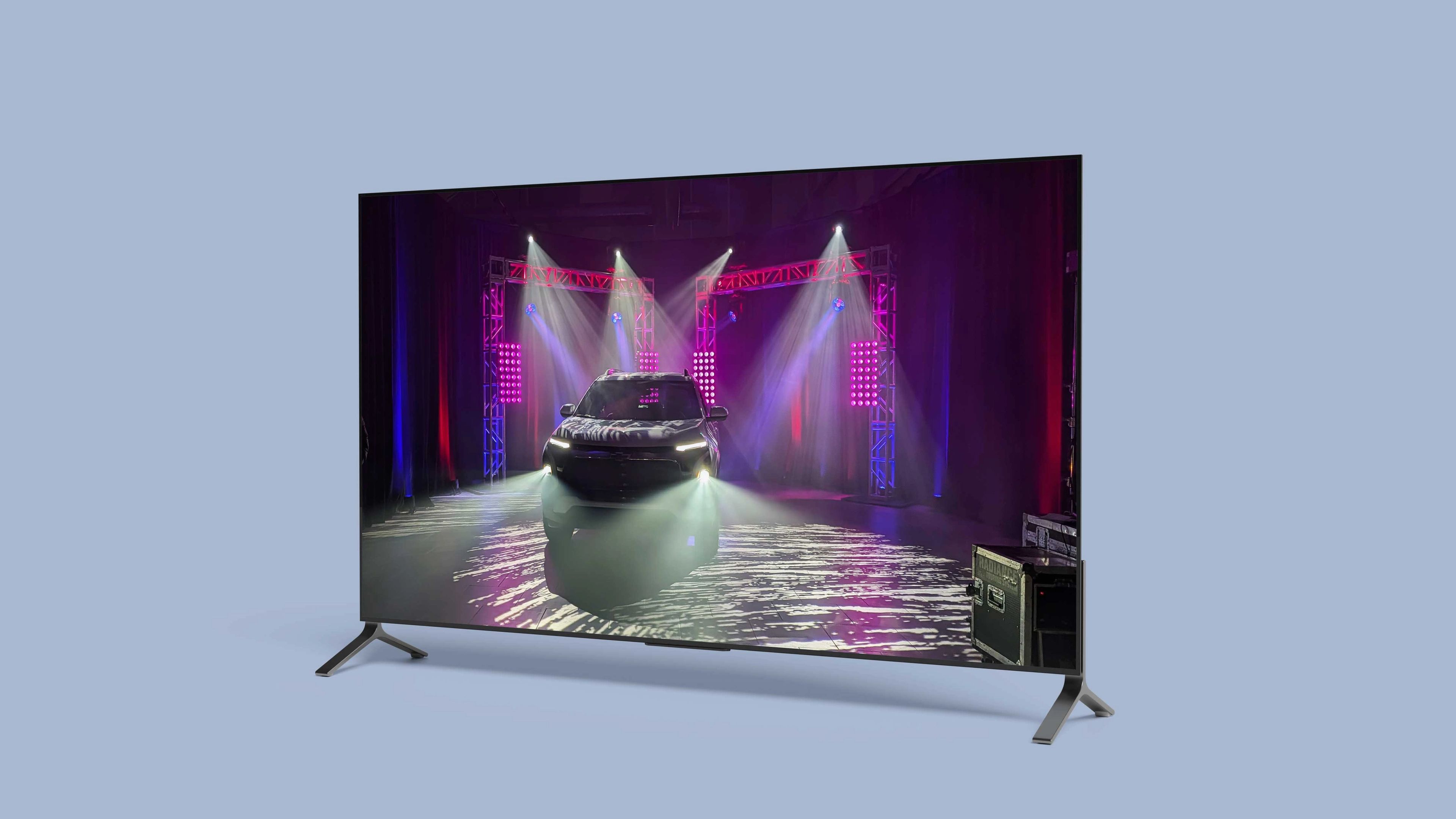 Computer displaying video production done for Greenwood Chevrolet