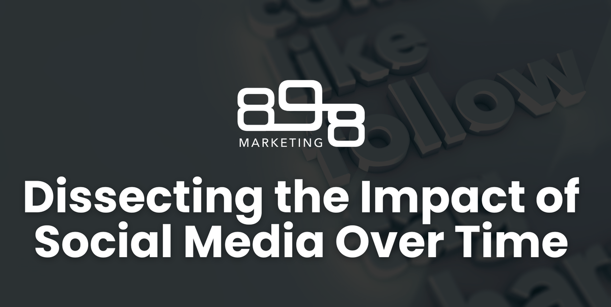 898 Marketing blog cover image for Dissecting the Impact of Social Media Over Time