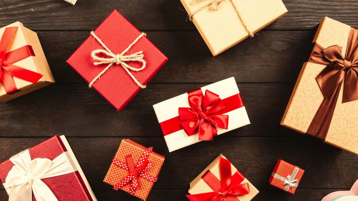 Boxes with ribbons