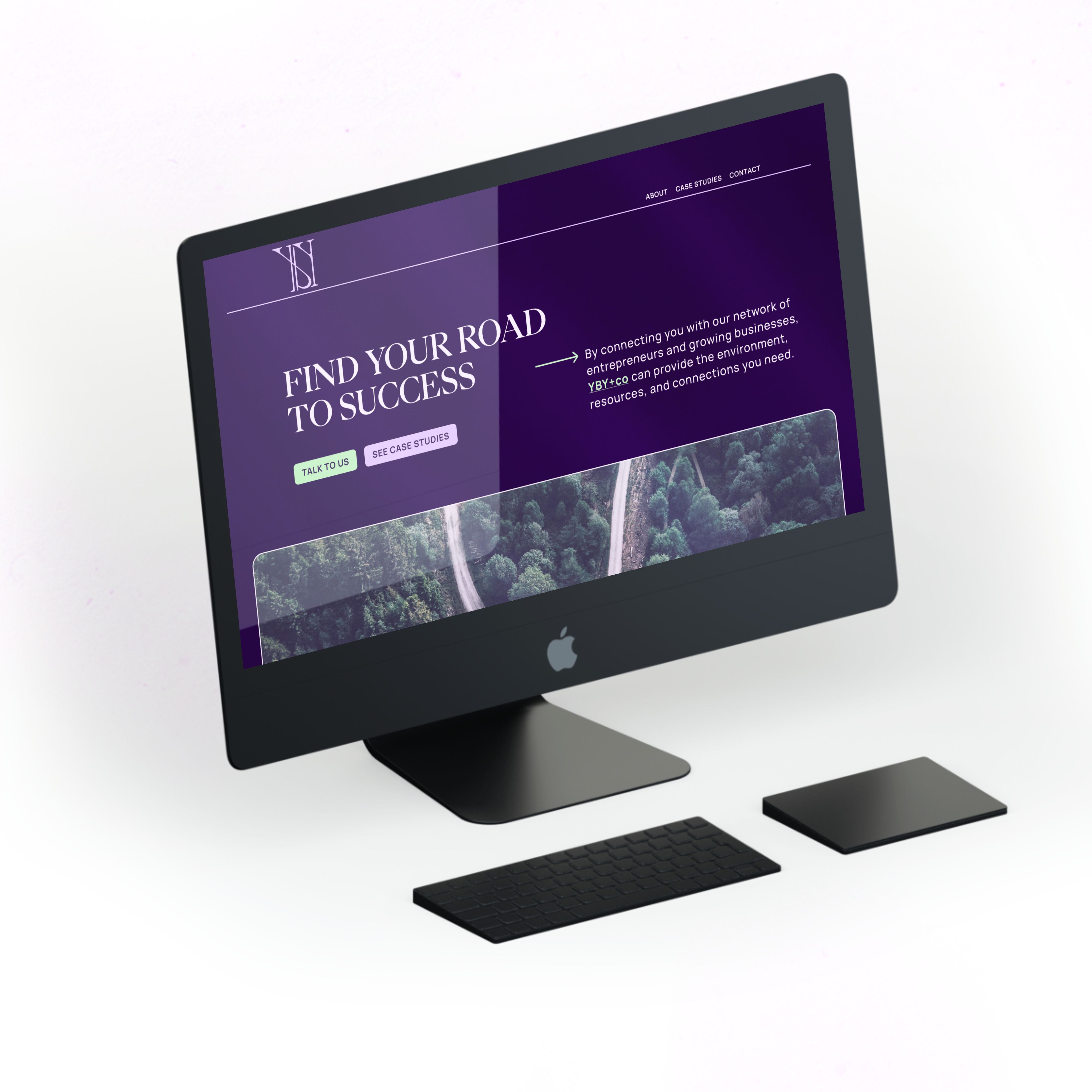 yby website on desktop