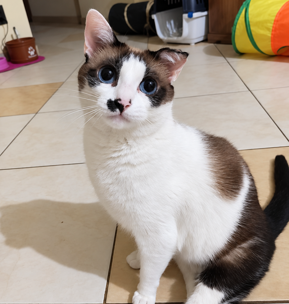 Gato acolhido pelo Clube Miaudrinhas e Miaudrinhos