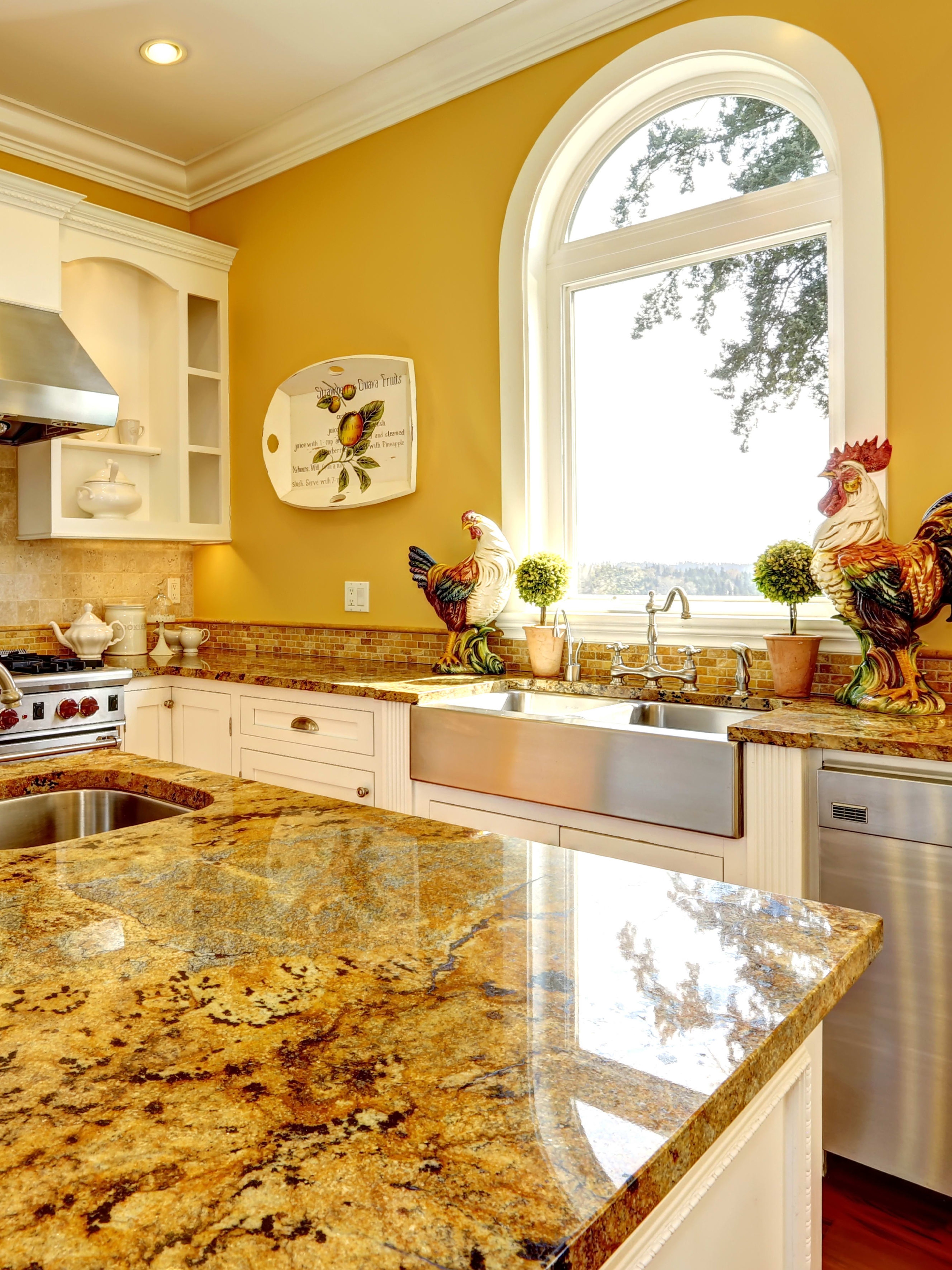 Kitchen countertop with morning light