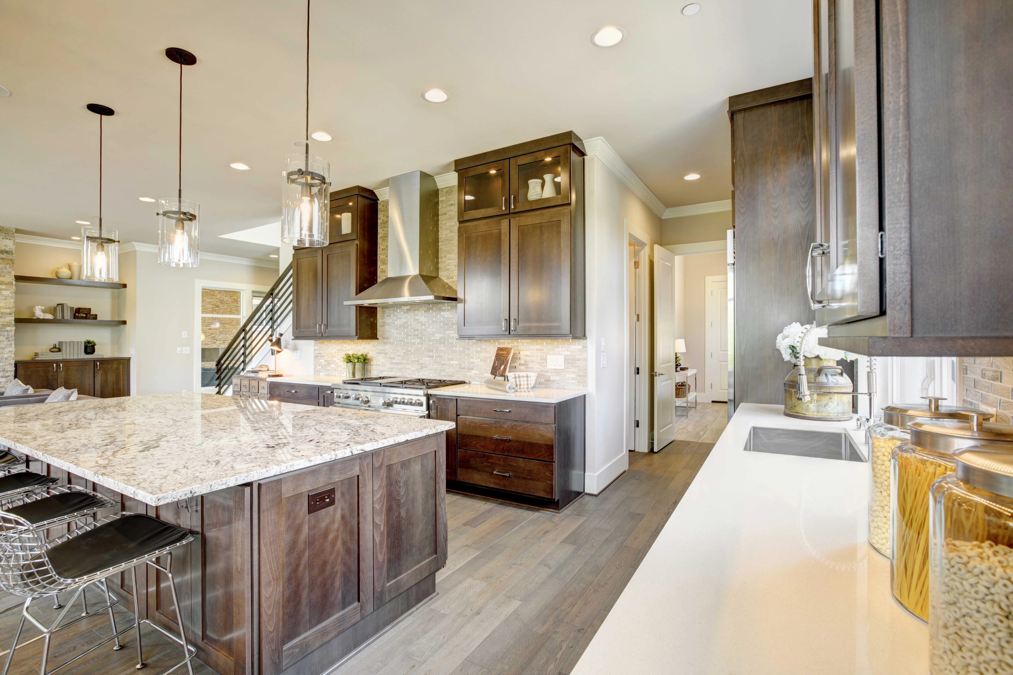 Open wire kitchen storage and organization