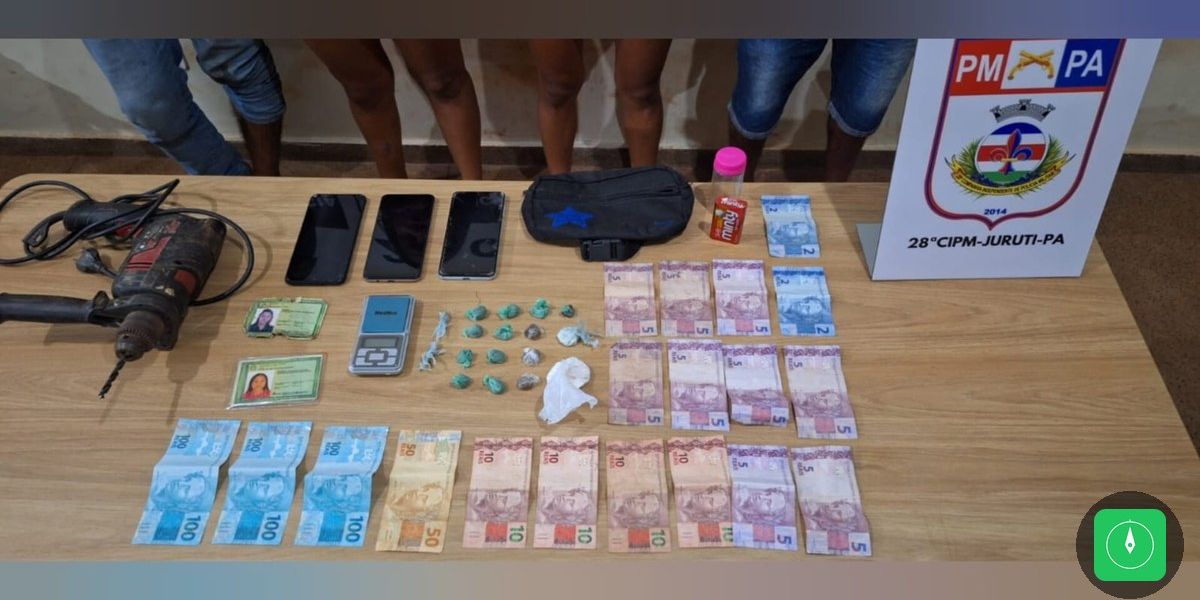 Operação policial desmonta ponto de tráfico de drogas em Juruti e crianças são resgatadas