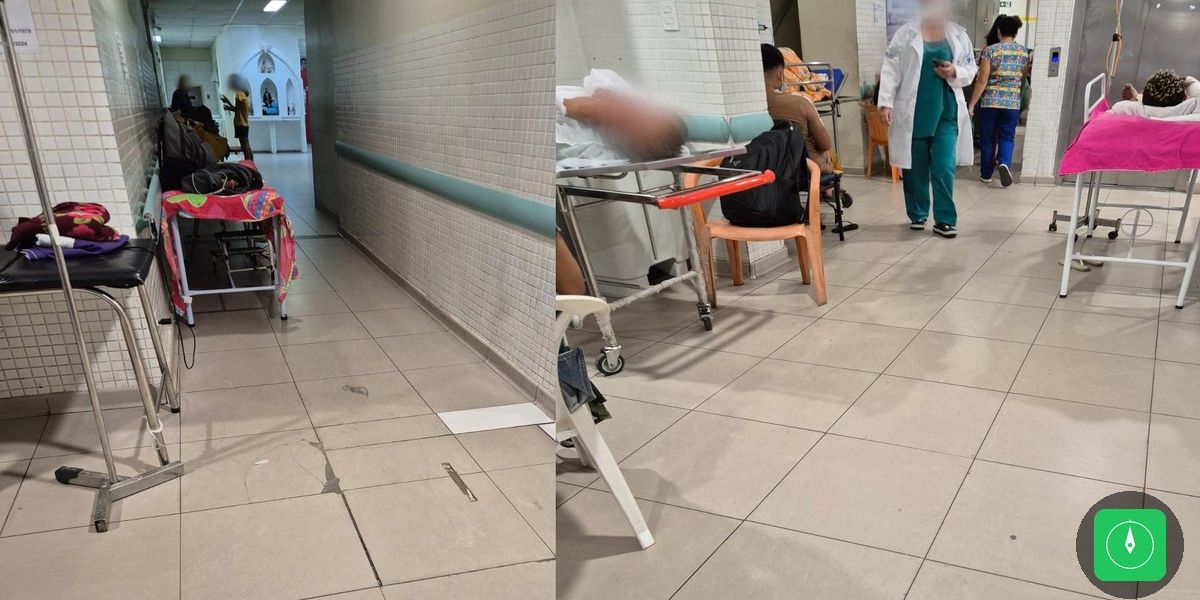 Crise no PSM da 14: sem neurocirurgiões, pacientes dormem em corredores em Belém