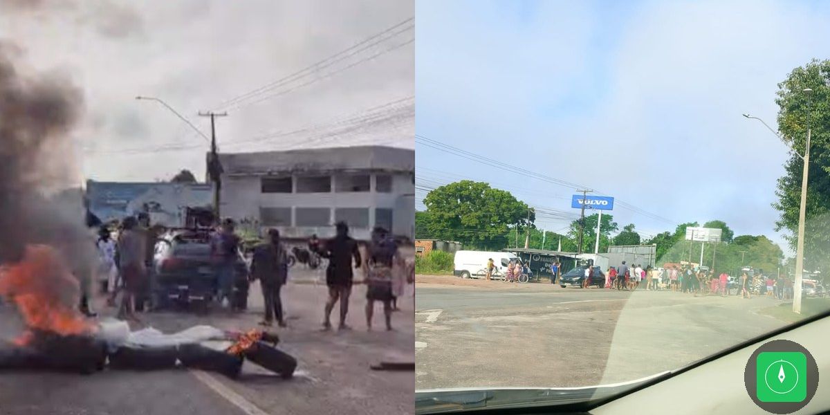 Moradores bloqueiam BR-316 em protesto por saneamento básico na Grande Belém