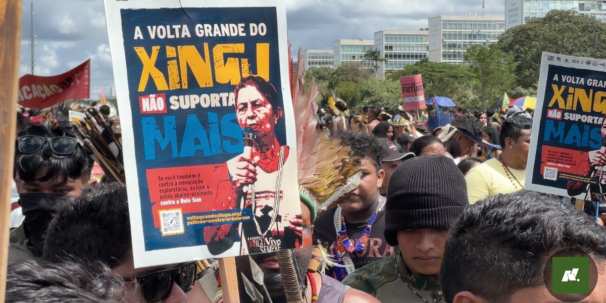 Indígenas Levam Protesto Contra Mineração ao Coração de Brasília