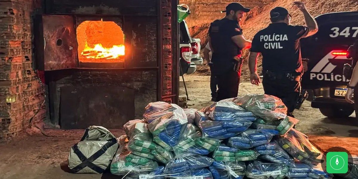 Polícia Civil incinera mais de 1,3 tonelada de drogas em Castanhal