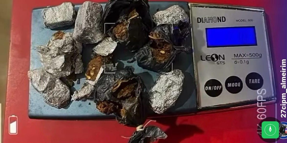 Trio tenta fugir da polícia e é preso com drogas em Almeirim, no Pará