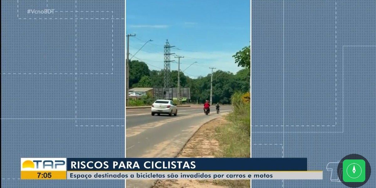 Ciclofaixas de Santarém viram armadilha para quem pedala no oeste do Pará