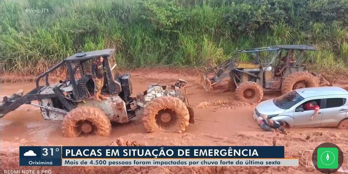 Chuvas destroem 300 km de estradas e Placas decreta emergência no oeste do Pará