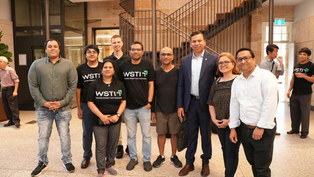WSTI members and guests at an evening meetup