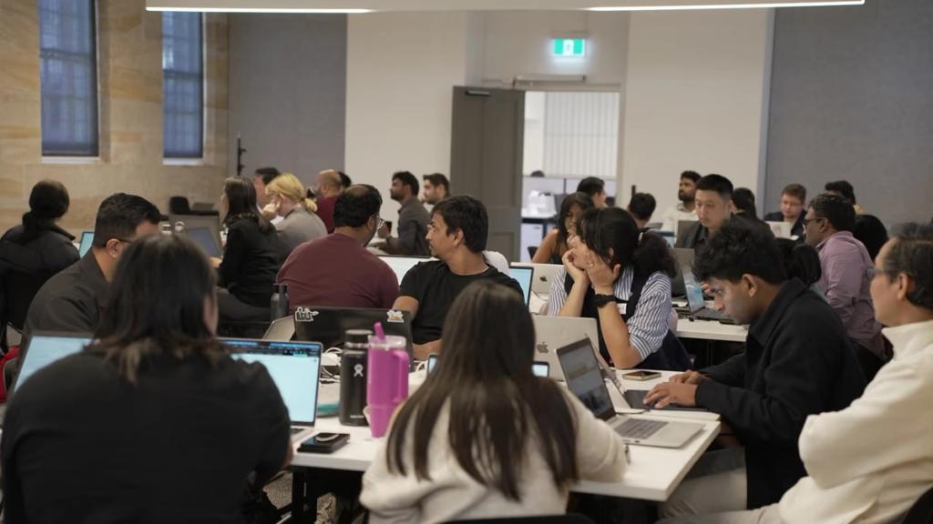 Teams building at the From Design to Ship: Build with AI × Google one-day hackathon