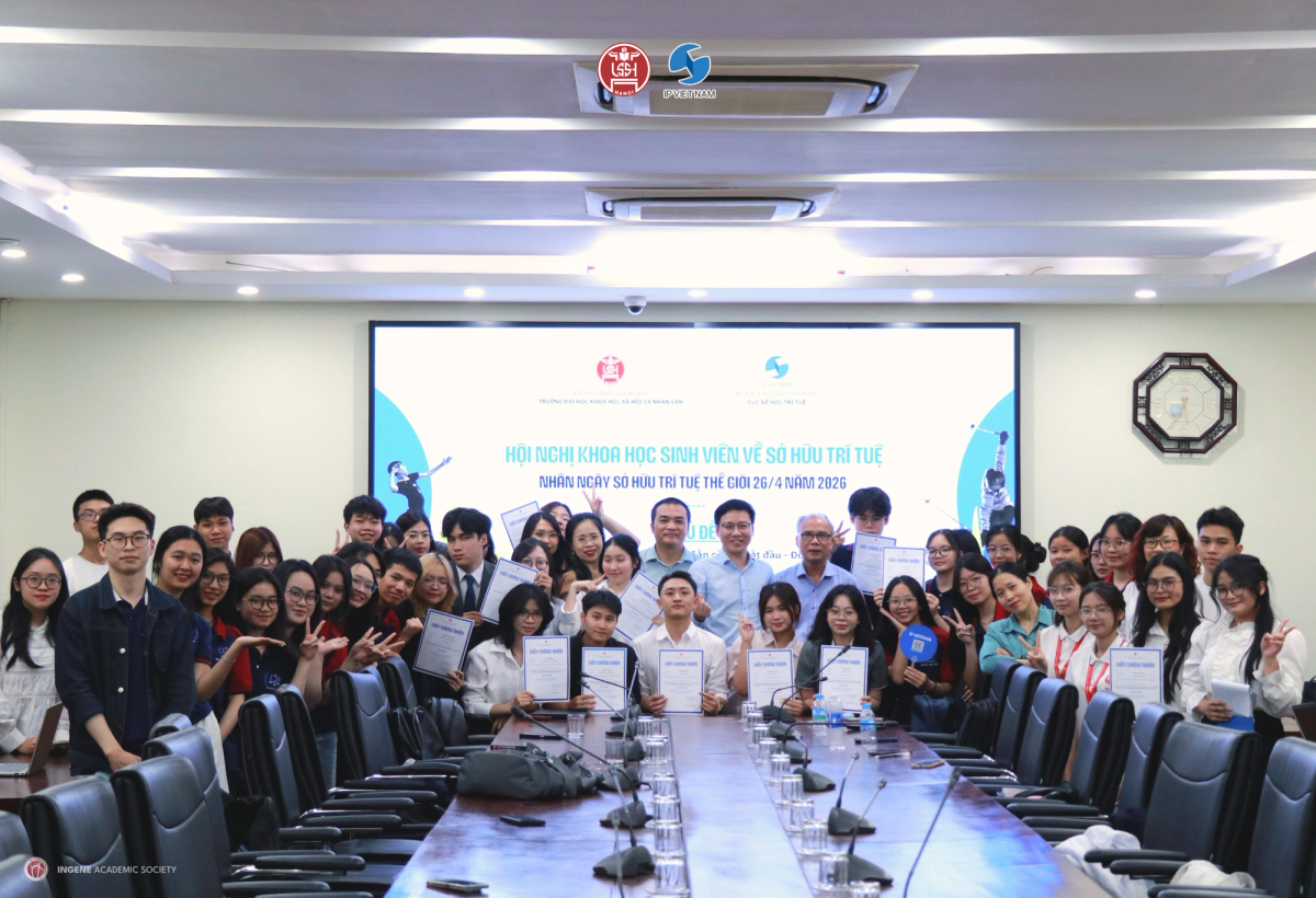 Khoa Triết học và Quản lý, Trường Đại học Khoa học Xã hội và Nhân văn, Đại học Quốc gia Hà Nội tổ chức Hội nghị khoa học sinh viên về Sở hữu trí tuệ nhân ngày Sở hữu trí tuệ thế giới năm 2026