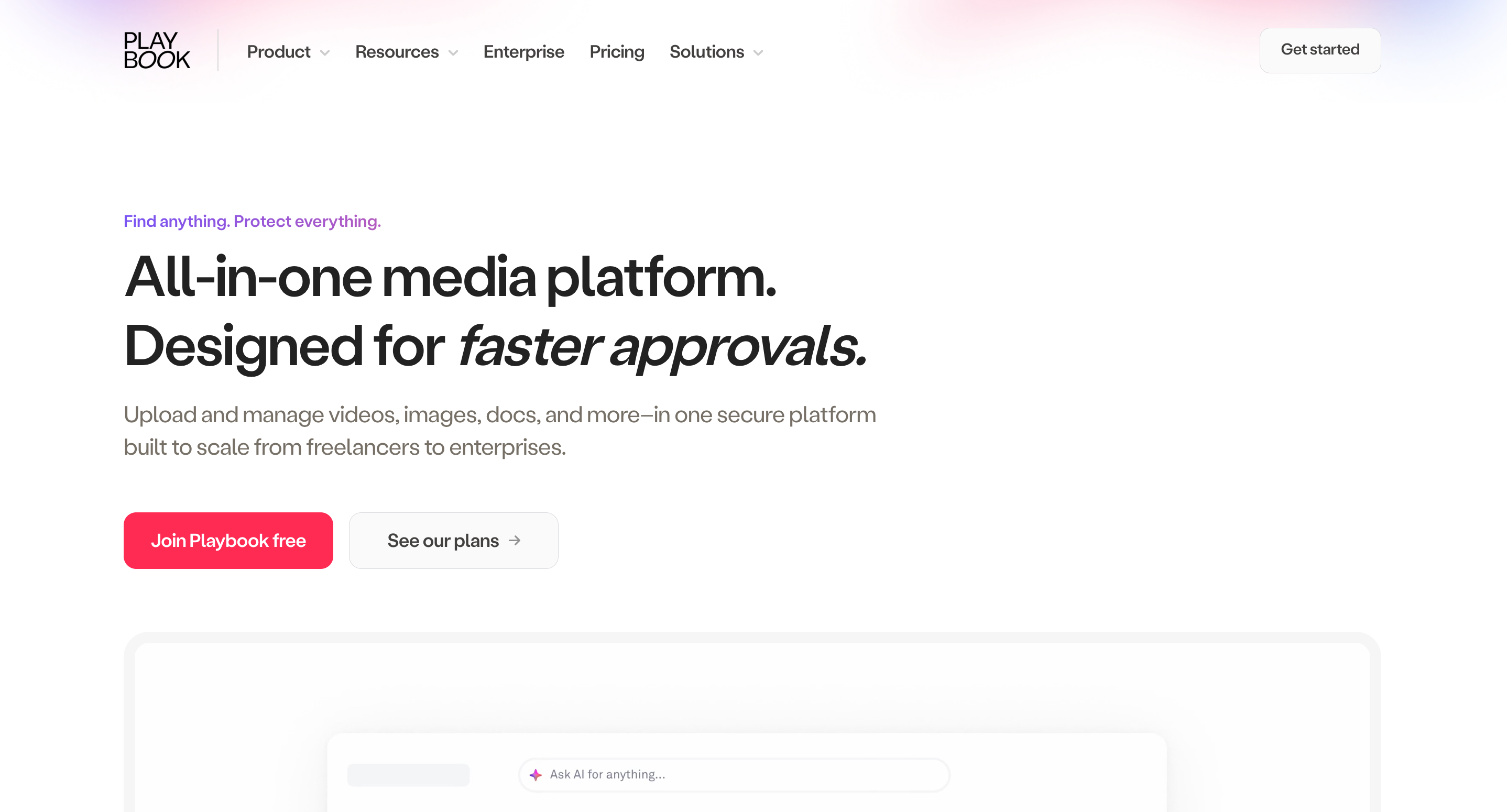 Playbook is built for creative teams who want a better workspace.
