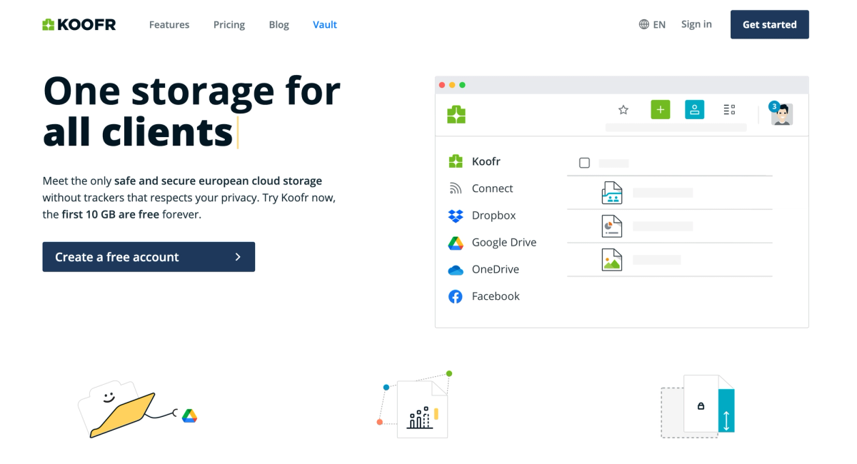 Koofr is best for managing multiple cloud accounts in one place.