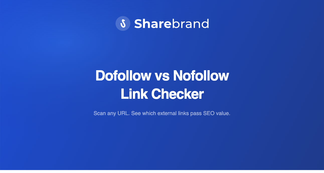 Free Dofollow Nofollow link checker