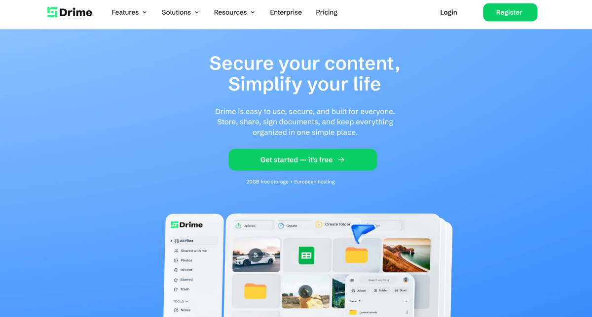 Drime is best for creative teams needing collaboration tools alongside storage.