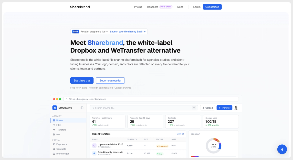 Meet Sharebrand, the white-label Dropbox alternative