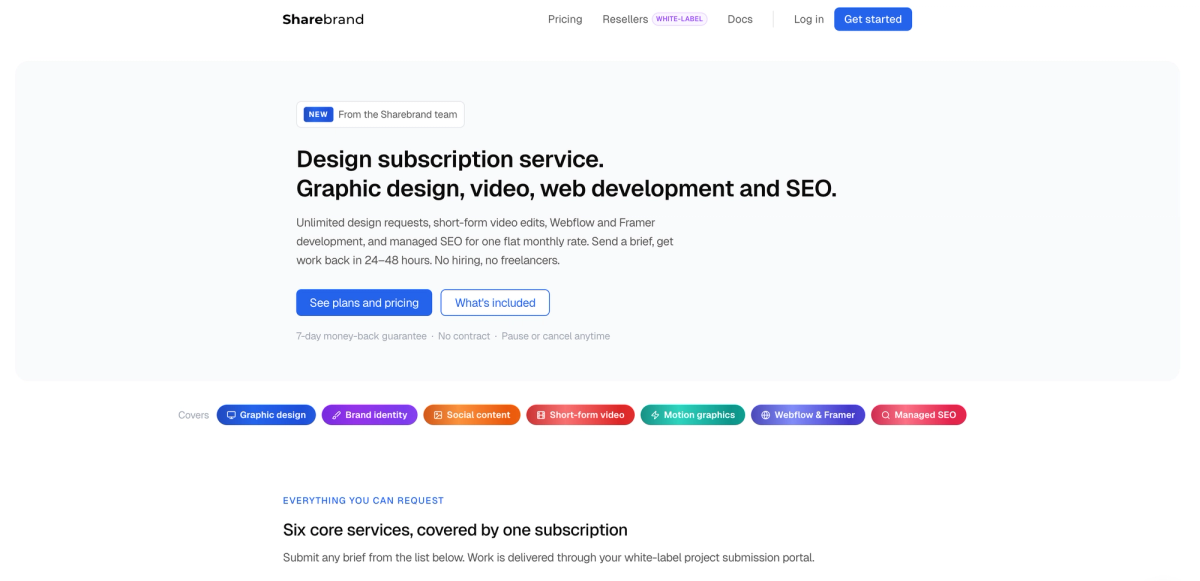 Flat rate design subscription