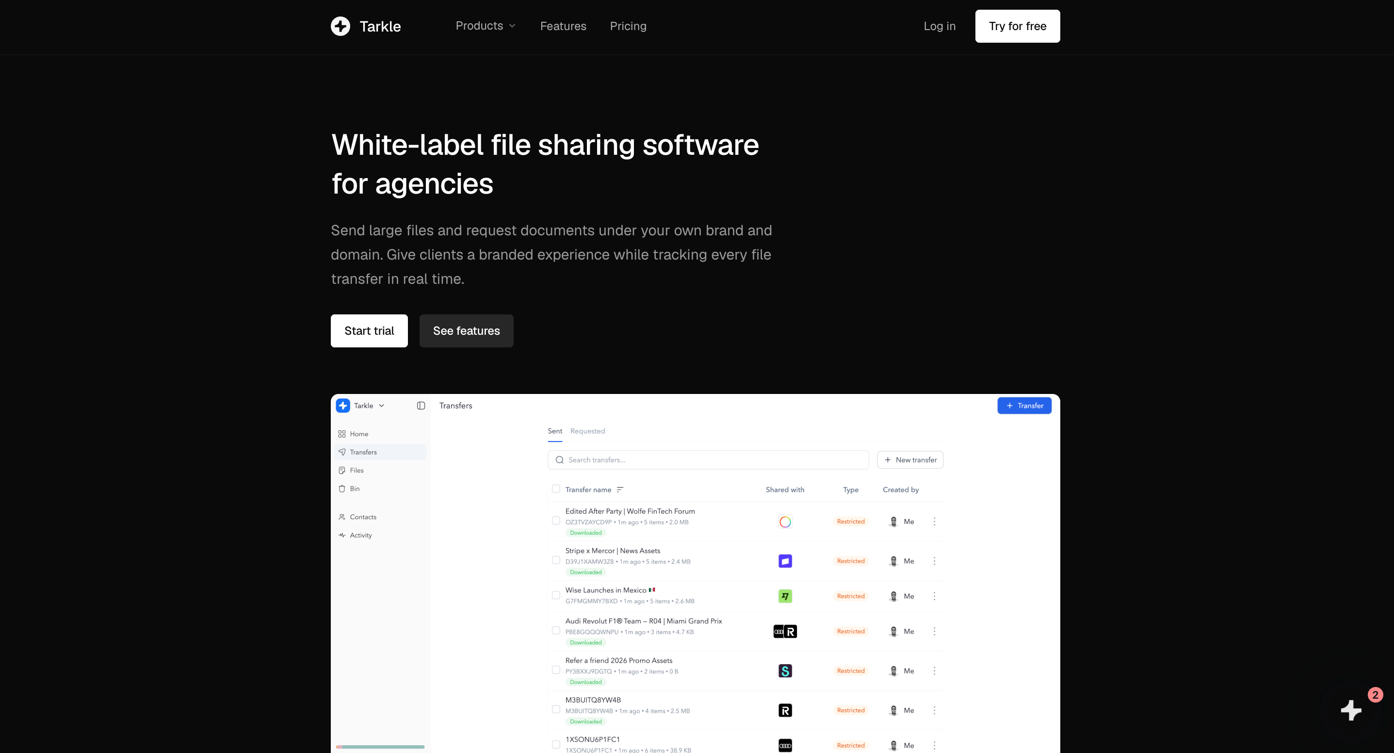 White-label file sharing software for agencies