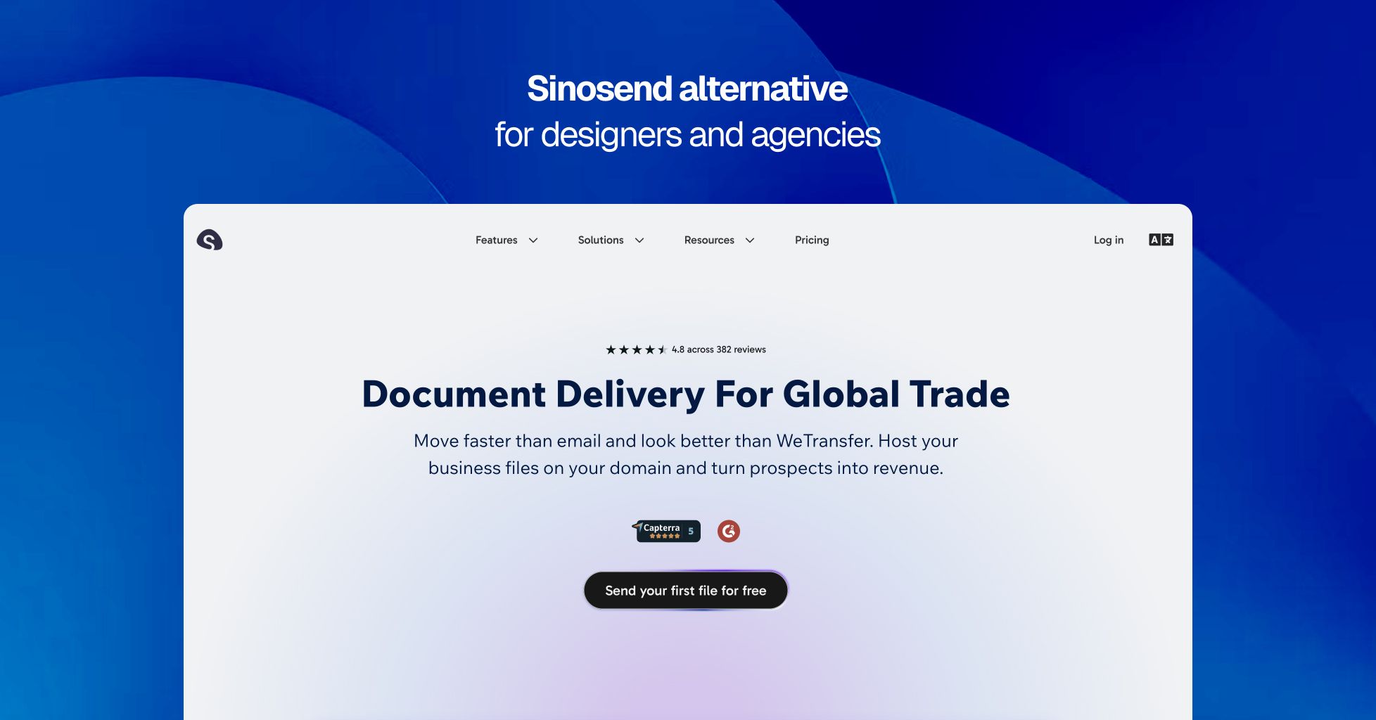 Sinosend alternative for agencies that need flat team pricing and file payments
