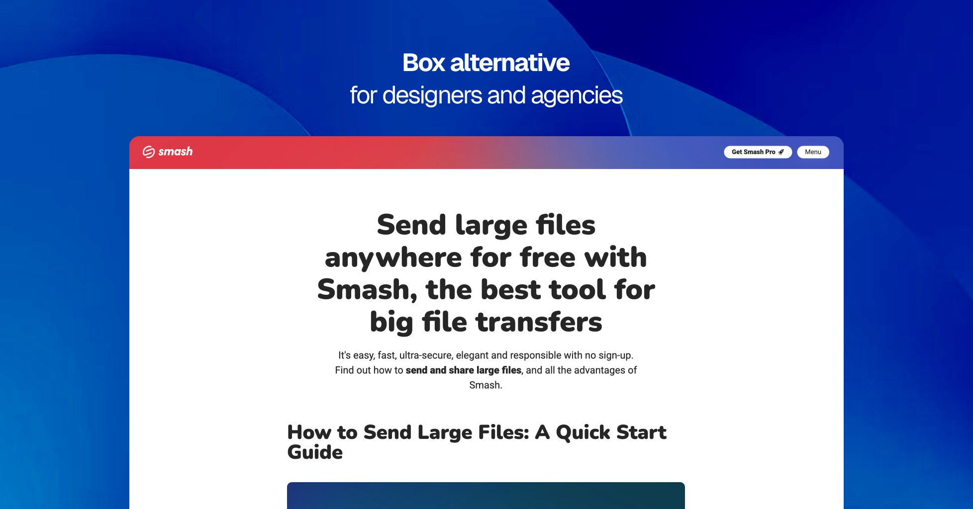 Smash alternative for agencies that need branded file delivery on their own domain