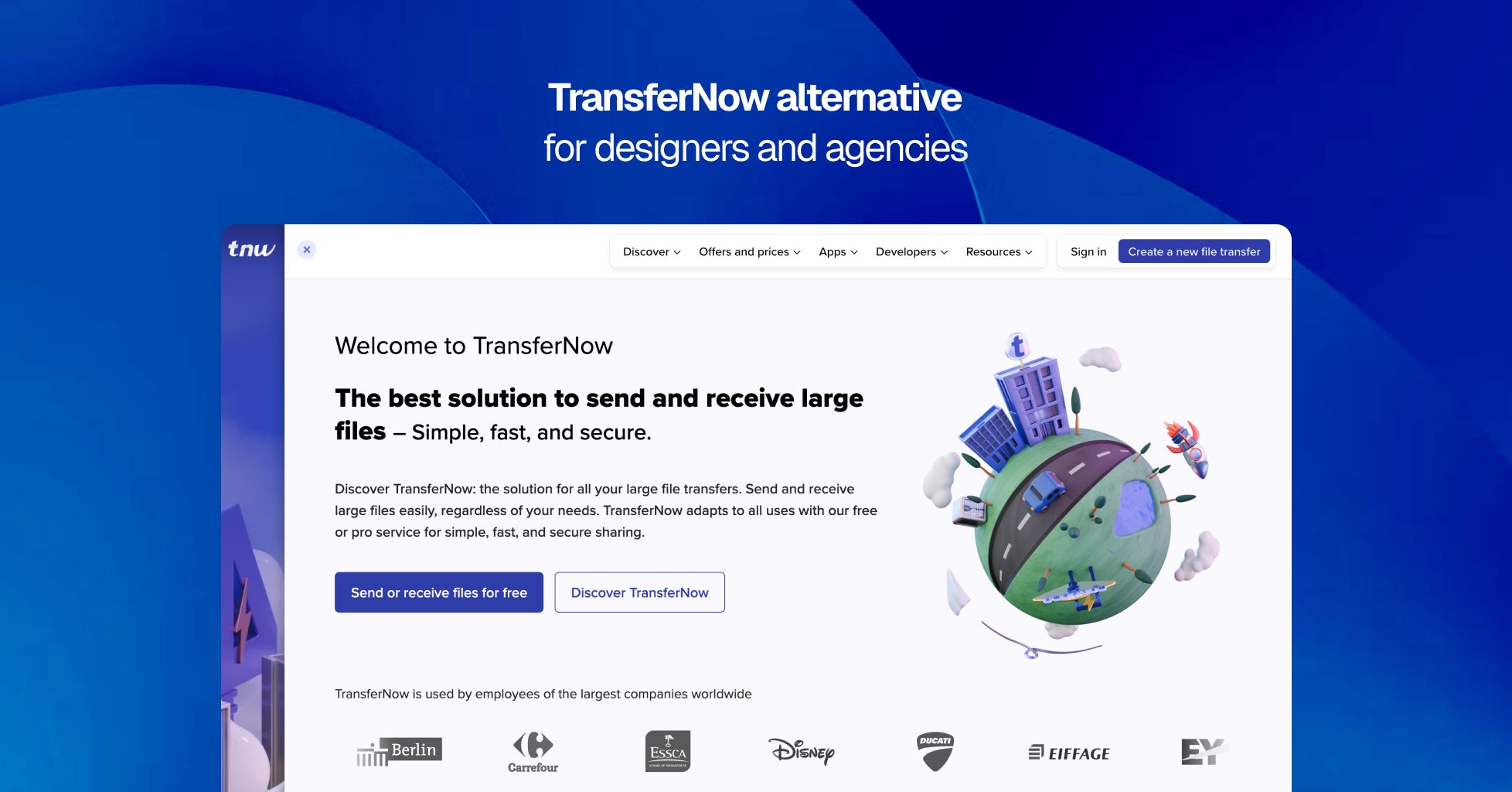 TransferNow alternative for agencies that need a domain they own