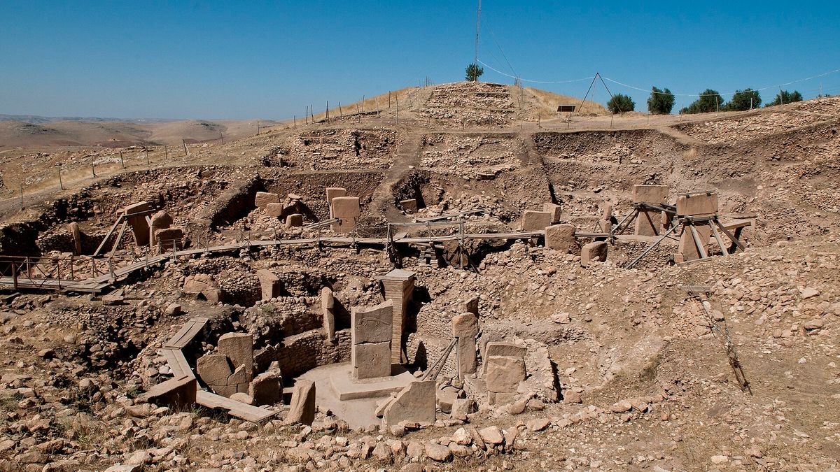 Il sito archeologico di Göbekli Tepe con i suoi pilastri a T