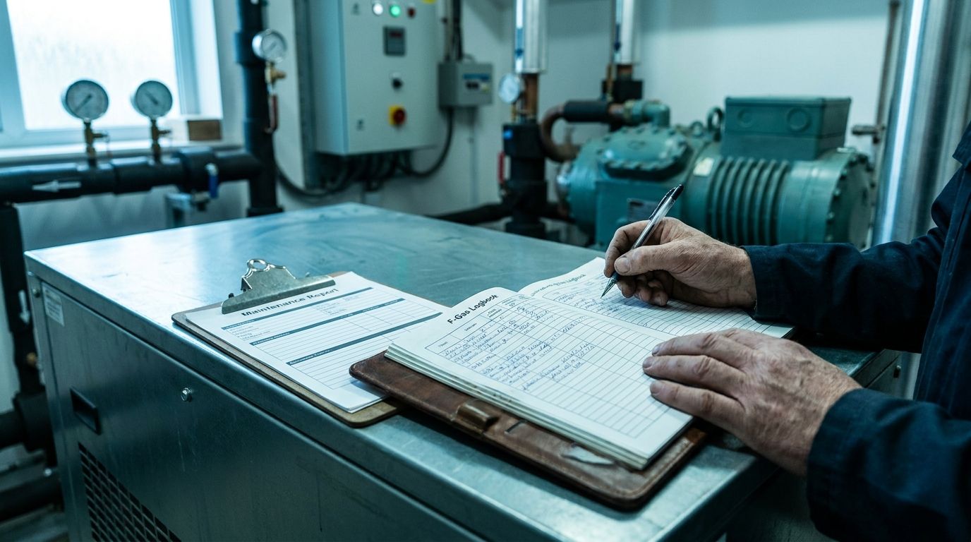 F-Gas logbook vs. maintenance report: what's the difference?