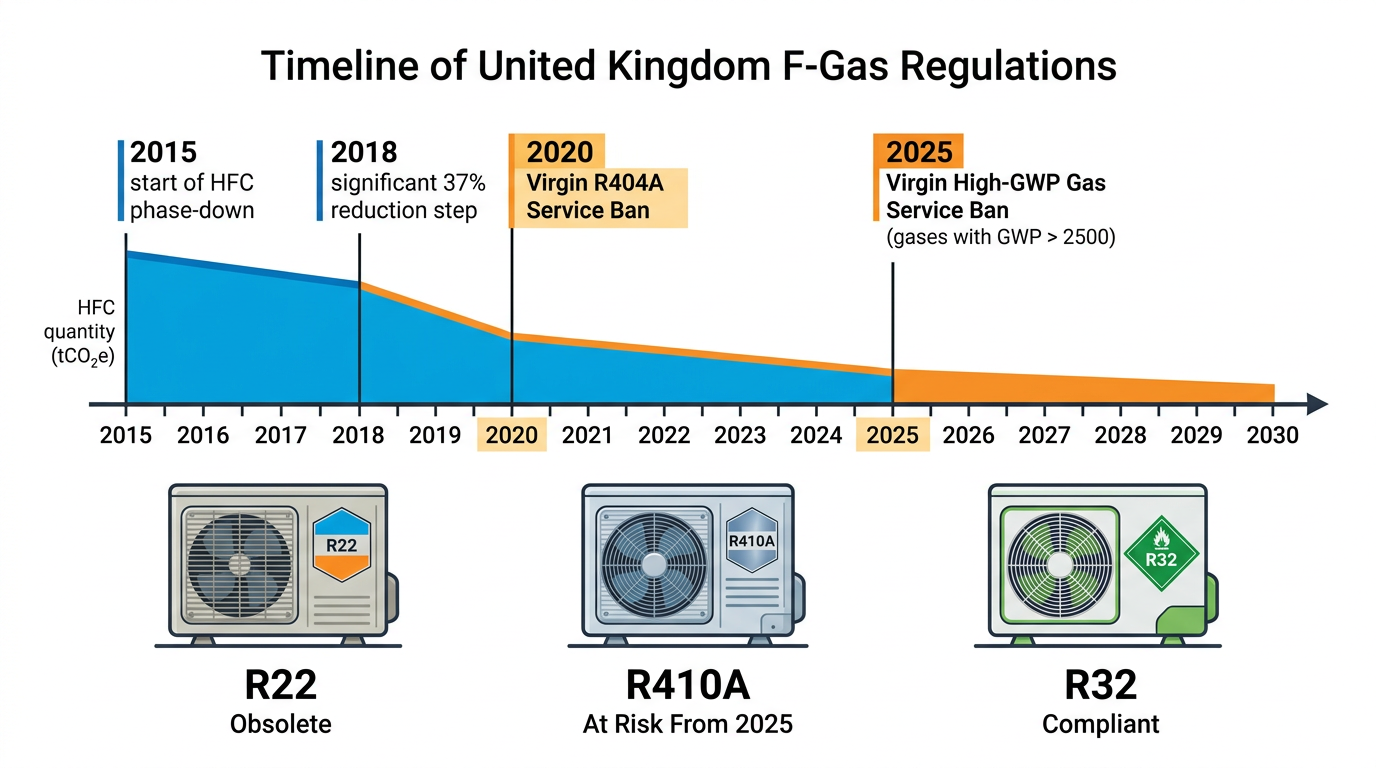 How do the latest f-gas regulations affect my existing air conditioning?