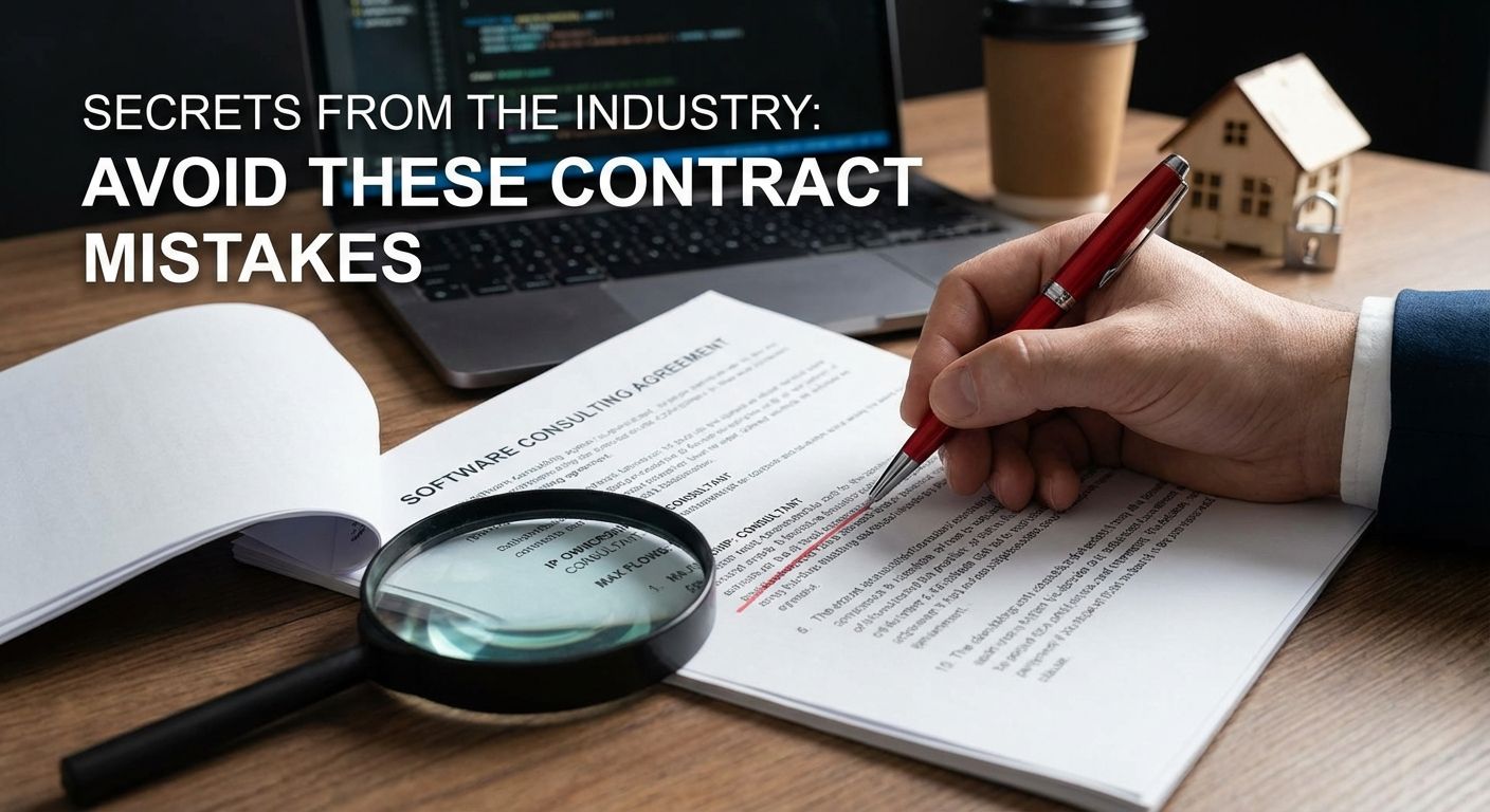 Secrets from the Industry - Avoid these things in your contract with your consultants